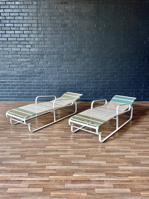 Pair of Vintage “Aviante” Outdoor Patio Chaise Lounges by Jean Ellen, c.1960’s