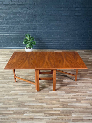 Mid-Century Danish Modern Teak Drop-Leaf Dining Table, c.1970’s