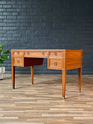 Mid-Century Modern Desk w/ Leather Top by Milling Road, c.1960’s