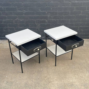Pair of Vintage Mid-Century Modern Two-Tier Night Stands, c.1960’s
