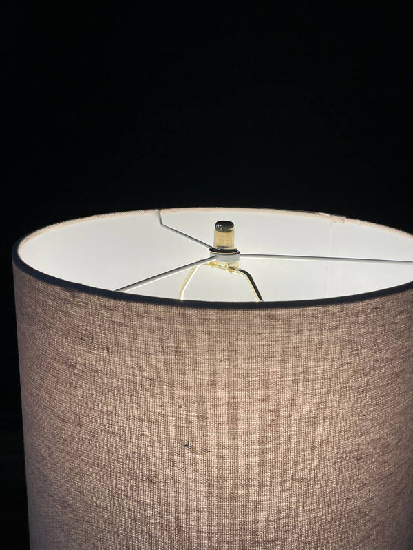 Mid-Century Modern Italian Travertine & Chrome Table Lamp, c.1960’s