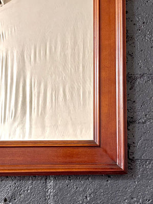 Mid-Century Modern Cherry Wood Wall Hanging Mirror, c.1960’s