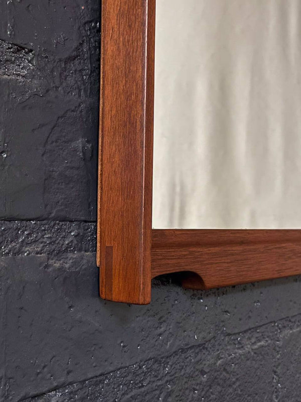 Mid-Century Modern Walnut Wall Mount Mirror, c.1960’s