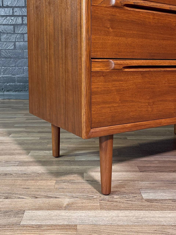 Mid-Century Modern Walnut Highboy Dresser, c.1960’s