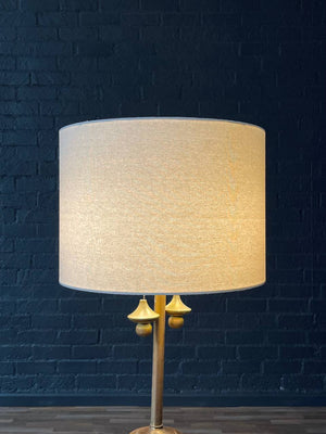 Mid-Century Regency Glass Floor Lamp, c.1950’s