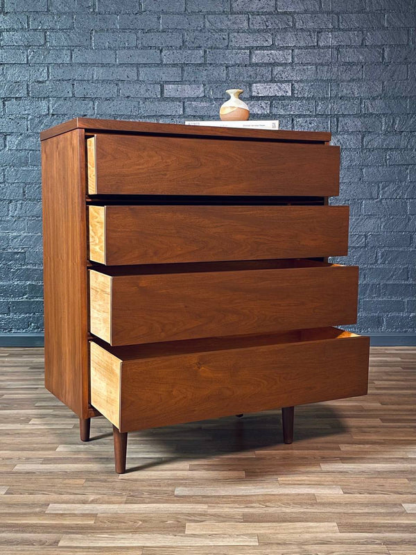 Vintage Mid-Century Modern Walnut Highboy Dresser, c.1960’s