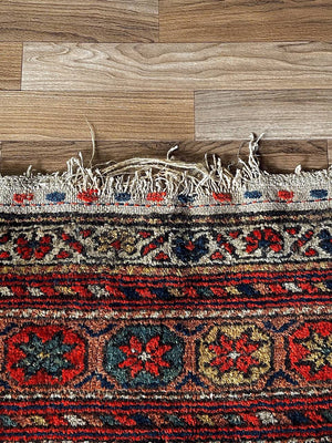 Antique Persian Afshar Tribal Rug Hand-Knotted Wool c.1920’s