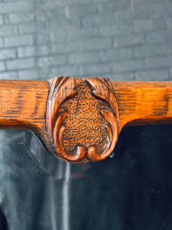 Early 1900s Art Nouveau Style Gentleman’s Shaving Grooming Stand w/ Tilting Mirror