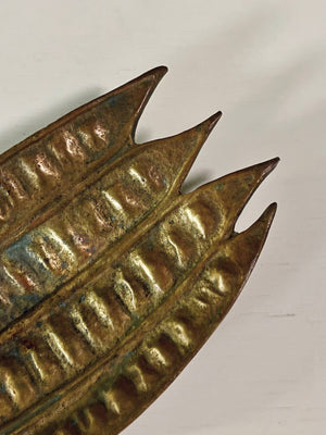 Pair of Vintage Brass Leaf Tray Sculptures by Oscar JW Hansen, c.1940’s
