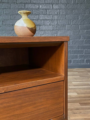 Single Mid-Century Modern Walnut Night Stand by LA Period, c.1960’s
