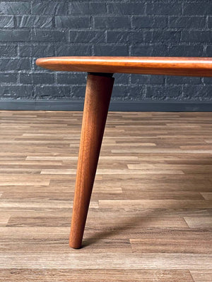 Mid-Century Swedish Modern Sculpted Walnut Top Coffee Table, c.1950’s