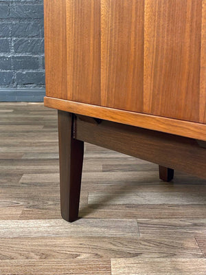 Mid-Century Two-Tone Lacquered & Walnut Night Stand, c.1960’s