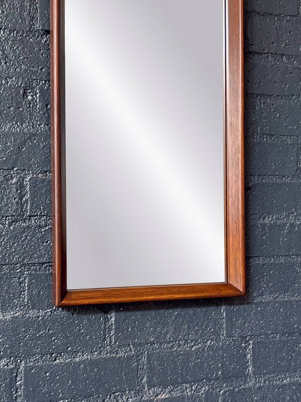 Pair of Mid-Century Modern “Tower Suite” Rosewood & Pecan Mirrors by Lane, c.1970’s