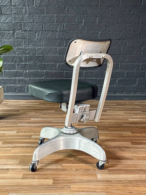 Vintage Art Deco Aluminum Swivel Office Desk Chair by Emeco, c.1940’s