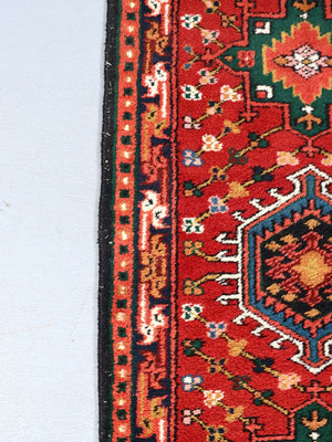 Vintage Persian Karajeh Hand-Knotted Wool Runner Rug, c.1960’s