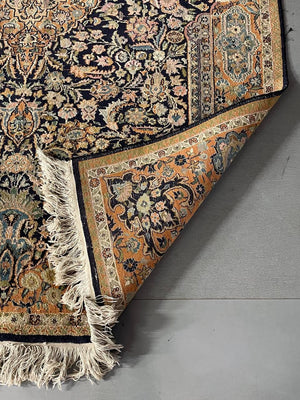 Vintage Persian Kashan-Style Wool Area Rug, c.1970s