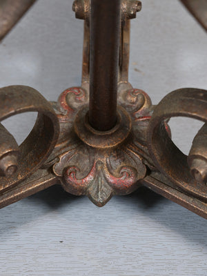 Antique Spanish Revival Wrought Iron Floor Lamp by Moe Bridges, c.1920's