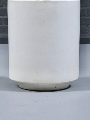 Mid Century Modern White Glazed Ceramic Planter, c.1960’s