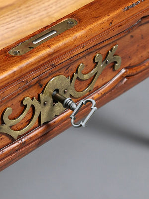 John Widdicomb Louis XV Fruitwood & Leather Top Writing Desk with Pull-Out Side Slides, c.1950's