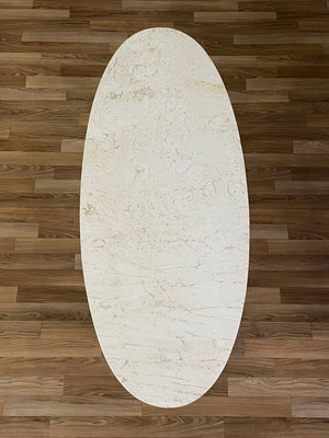 Mid-Century Modern Marble Surfboard Style Coffee Table, c.1960’s