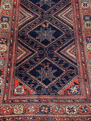 Antique Persian Afshar Tribal Rug Hand-Knotted Wool c.1920’s