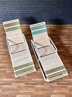 Pair of Vintage “Aviante” Outdoor Patio Chaise Lounges by Jean Ellen, c.1960’s