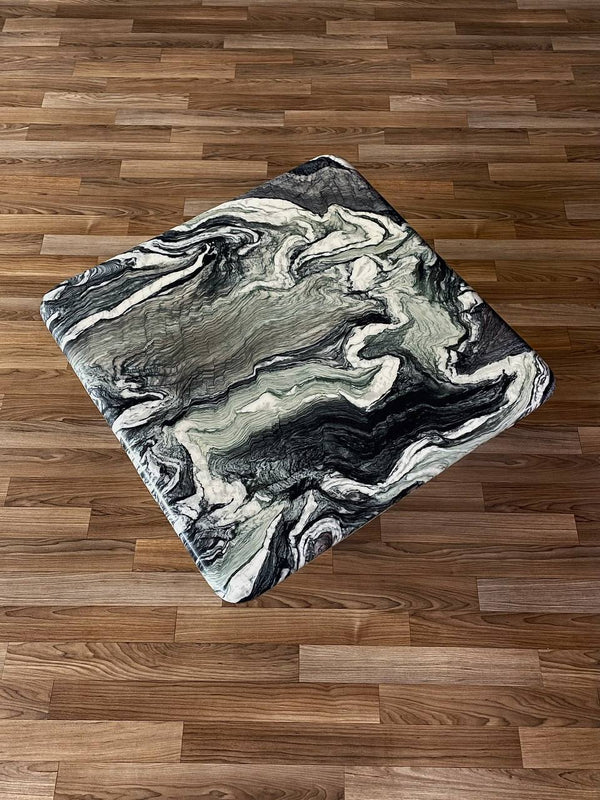 Post Modern Italian Green Cipollino Marble Side Table, c.1970’s