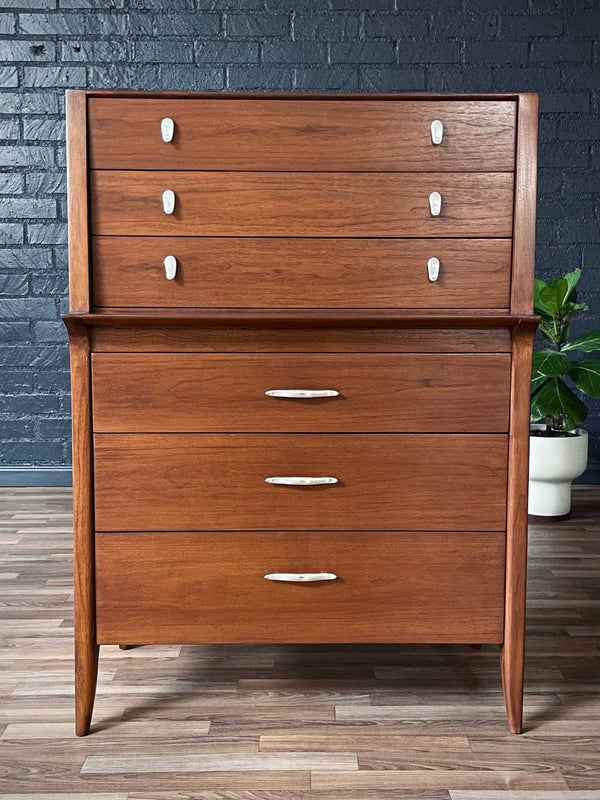 Mid-Century Modern “Profile” Highboy Dresser by John Van Koert for Drexel, c.1950’s
