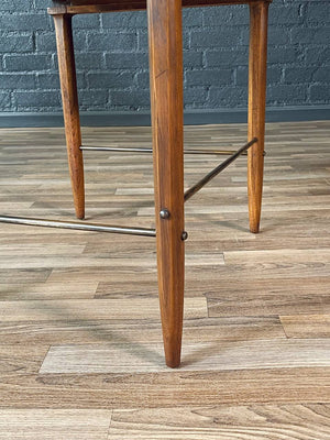 Set of Mid-Century Modern “Sophisticate” Nesting Tables w/ Brass Accents, c.1960’s