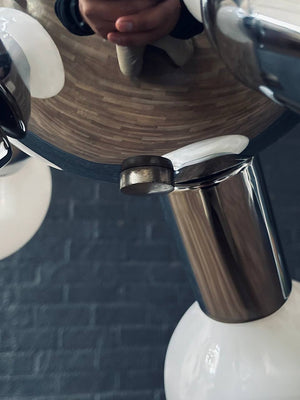 Vintage Space Age Atomic Chrome Sputnik Chandelier, c.1960’s