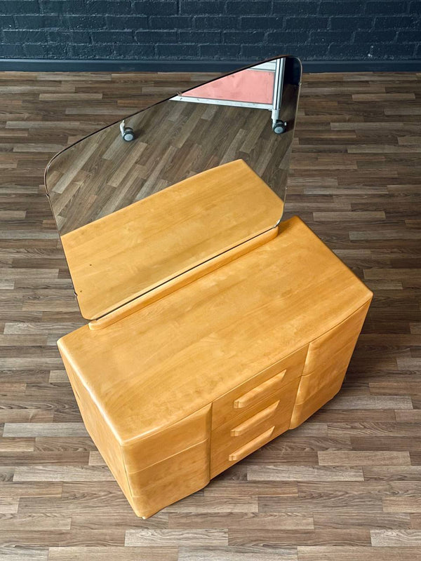 Mid-Century Modern “Riviera” Birch Dresser w/ Mirror by Heywood Wakefield, c.1950’s
