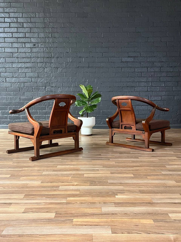 Pair of Mid-Century “Far East Collection” Armchairs by Michael Taylor for Baker, c.1950’s