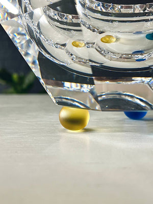 Joel Desgrippes Crystal Colorado Bowl for Swarovski