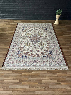Large Vintage Persian Silk Rug by Haghighat