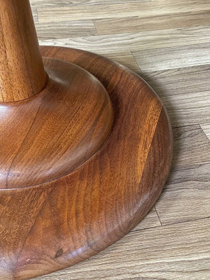Mid-Century Modern Walnut Tulip Style Side Table, c.1960’s