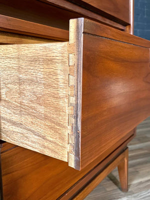 Mid-Century Modern Walnut Room Divider or Bookshelf by J.B. Van Sciver, c.1960’s