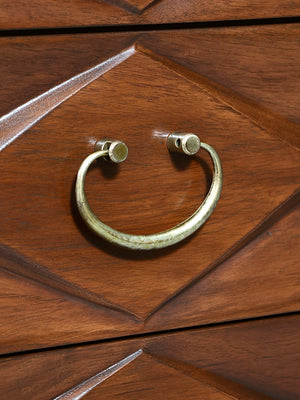 Mid-Century Modern Sculpted Dresser w/ Cane & Brass Accents, c.1960’s