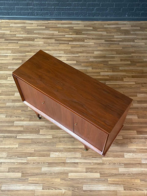 Mid-Century Modern  Walnut Credenza w/ Brass Accent Legs, c.1960’s