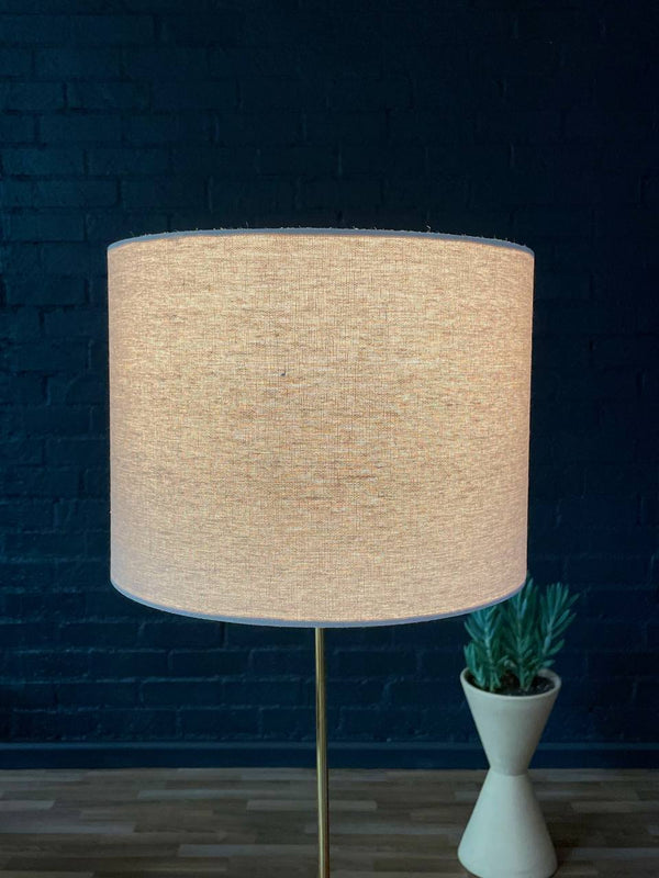 Mid-Century Modern Italian Travertine & Chrome Table Lamp, c.1960’s