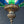Vintage Blue & Green Lucite Pendant Chandelier by Fredrick Ramond, c.1960’s