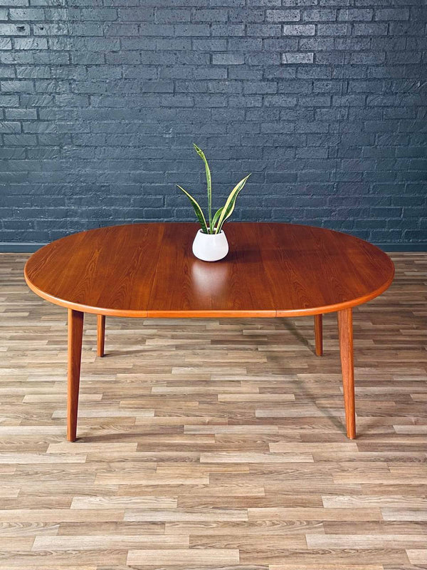 Expanding Mid-Century Swedish Modern Teak Dining Table by Karl-Erik Ekselius, c.1960’s