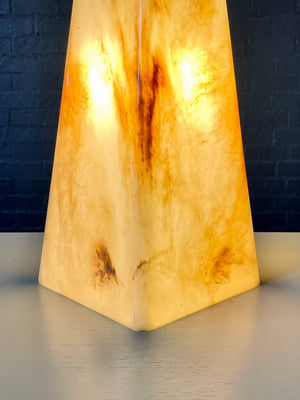 Mid-Century Modern Pyramid Style Resin Table Lamp, c.1960’s