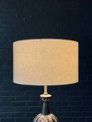 Mid-Century Danish Modern Ceramic Table Lamp by Soholm, Denmark – Signed, c.1960’s
