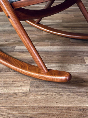 Danish Modern Teak Rocking Chair by Frank Reenskaug, c.1960’s