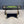 French Neoclassical  Ebonized & Leather Top Console Table with Planter and Brass Claw Feet, c.1940’s