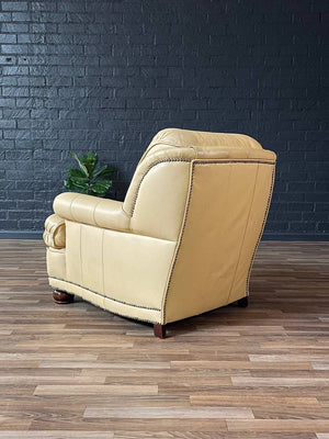 Mid-Century Leather Lounge Chair w/ Ottoman, c.1960’s