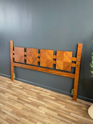 Mid-Century Modern “Staccato” Sculpted King Size Headboard, c.1950’s