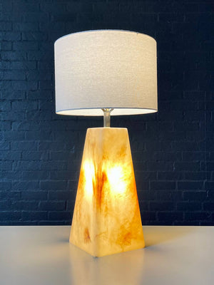 Mid-Century Modern Pyramid Style Resin Table Lamp, c.1960’s