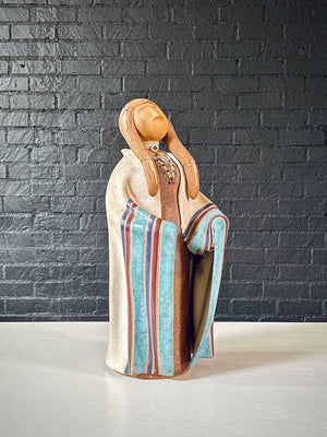 Vintage Native American “Hopi Maiden” Ceramic Sculpture by Terry Slonaker