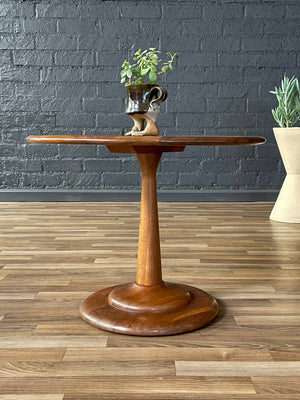 Mid-Century Modern Walnut Tulip Style Side Table, c.1960’s